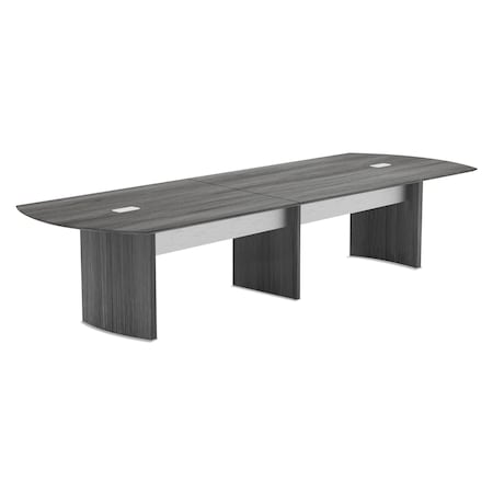 Mayline Medina Conference Table Top, Half-Section, 72 x 48, Gray Steel MNMT72STLGS
